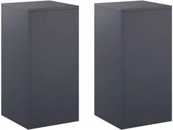 vidaXL Pflanzenst&auml;nder 2er-Set anthrazit 30x30x60cm