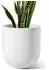 LuxusKollektion Blumentopf Keramik, weiß, 25cm, mit Abflussloch