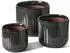 LuxusKollektion Blumentöpfe 3er-Set Keramik dunkeloliv 21+17+14cm