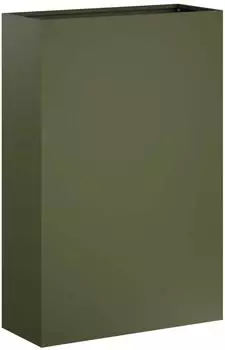 vidaXL Garten-Pflanzgef&auml;&szlig; olivgr&uuml;n 50x20x75cm Kaltgewalzter Stahl