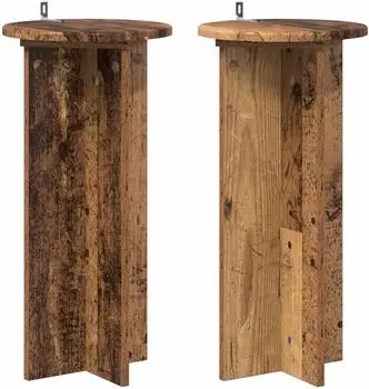 vidaXL Pflanzenst&auml;nder 2 Stk. Altholz 29,5x29,5x60cm (899724)