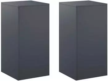 vidaXL Blumenst&auml;nder 2er-Set anthrazit 40x40x80cm