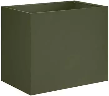 vidaXL Garten-Pflanzgef&auml;&szlig; olivgr&uuml;n 60x40x50cm kaltgewalzter Stahl (8005700)