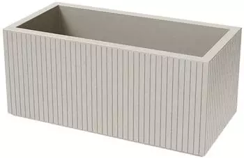 Prosperplast Coro Case Blumentopf 80x38x36cm, Keramik-Optik, sand (ZA6208)