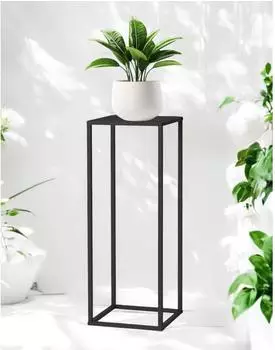 DanDiBo Pflanzenst&auml;nder eckig, Metall schwarz, 80cm (96588)