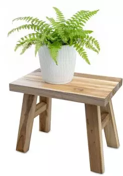 Spetebo Blumenbank Teakholz natur, rechteckig 31x19cm (48032)