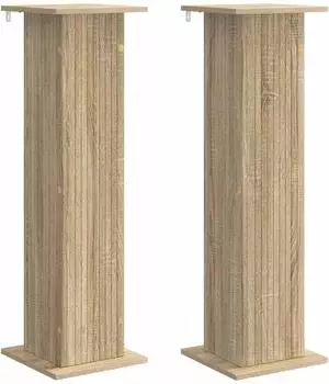 vidaXL Pflanzenst&auml;nder Sonoma-Eiche 30,5x30x100,5cm, 2er-Set (899749)