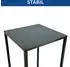 DanDiBo Blumenhocker 2er Set eckig, Metall, schwarz, 60/70cm (96574)