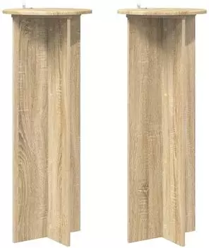 vidaXL Pflanzenst&auml;nder Sonoma-Eiche &Oslash;40x100cm, 2er-Set