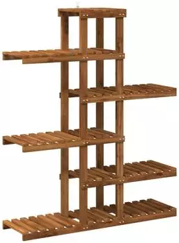 vidaXL Pflanzenst&auml;nder Akazien-Massivholz, natur, 93x25x114,5cm