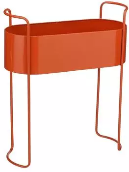 MICA Decorations Moritz Pflanzenständer Eisen rot, 55x24x65cm
