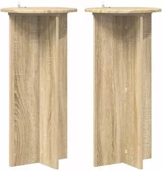vidaXL Pflanzenst&auml;nder Sonoma-Eiche 40x40x80cm, 2 Stk. (899701)