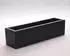Eleganteinrichten Pflanzkübel Fiberglas rechteckig 100x25x25cm schwarz matt