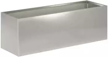 vidaXL Garten-Pflanzgef&auml;&szlig; Edelstahl silber 60x20x20cm