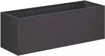 vidaXL Garten-Pflanzgef&auml;&szlig; schwarz 40x20x20cm kaltgewalzter Stahl