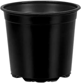 vidaXL Runder Blumentopf 100 Stk., schwarz, &Oslash;15x13cm, Kunststoff (42029494)