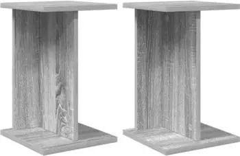 vidaXL Pflanzenst&auml;nder Sonoma-Grau 25x25,5x40,5cm, 2 Stk.