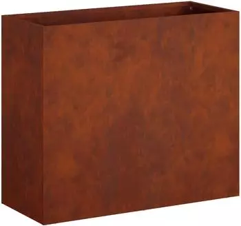vidaXL Garten-Pflanzgef&auml;&szlig; Wetterfeststahl, Rostoptik, 50x20x40cm (8005454)