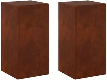 vidaXL Pflanzenst&auml;nder 2er-Set Rostoptik 30x30x60cm Wetterfeststahl