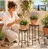 DanDiBo Blumenhocker Merano Mosaik eckig 2er Set, schwarz, Metall (120124654)