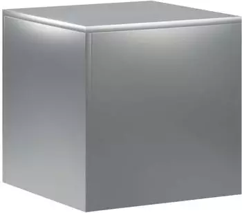 vidaXL Pflanzenst&auml;nder silber 40x40x40cm Stahl