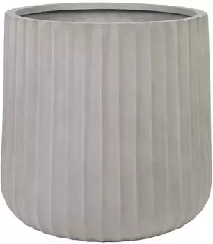 Vivanno VEKRA ARC Pflanzk&uuml;bel rund, Fiberglas, grau (1111090)