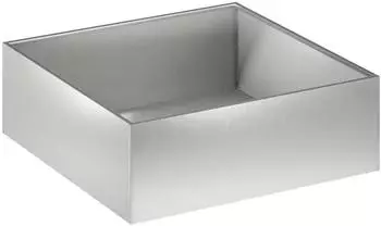 vidaXL Garten-Pflanzgef&auml;&szlig; Edelstahl silber 60x60x20cm