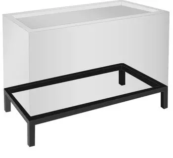 Vivanno BASE Untergestell f&uuml;r Pflanzk&uuml;bel, Stahlblech, schwarz, 60x30x10cm (6030103631)