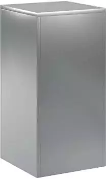 vidaXL Pflanzenst&auml;nder Stahl silber 30x30x60cm