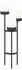vidaXL Blumentreppe weiß 42x39,5x125cm PP und Stahl