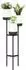 vidaXL Blumentreppe weiß 42x39,5x125cm PP und Stahl