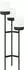 vidaXL Blumentreppe weiß 42x39,5x125cm PP und Stahl