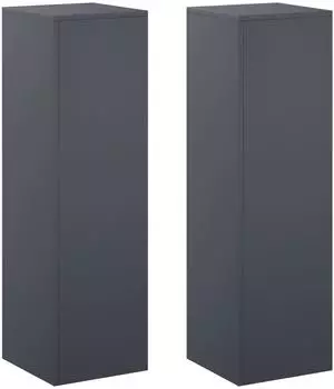 vidaXL Blumenst&auml;nder 2er-Set, anthrazit, 30x30x100cm, verzinkter Stahl
