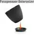 BigDean Blumentopf-Set mit Untersetzer, 8 Größen, anthrazit (10-19cm)