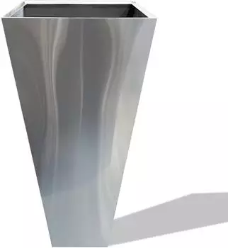 Köhko Vina Pyramidenkübel Edelstahl-Optik 75cm