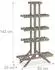 Relaxdays Blumentreppe Holz, 5 Stufen, grau, 83x142x25cm