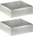 vidaXL Pflanzgefäß 2er-Set silber 80x80x30cm Edelstahl