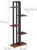 Relaxdays Pflanzenregal Blumentreppe 5 Ablagen, Stahl & MDF, 117x43x22cm (10038825)