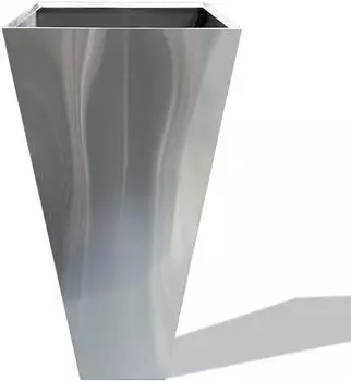 Köhko Vina Pyramidenkübel Edelstahl-Optik 100cm (63005-100)