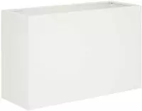 vidaXL Garten-Pflanzgef&auml;&szlig; Wei&szlig; 80 x 30 x 50 cm Kaltgewalzter Stahl