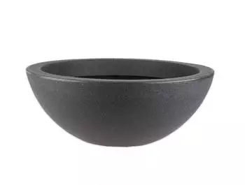 BigDean Pflanzschale/Wasserschale Ø52cm, 24l, Kunststoff anthrazit Stein-Optik (750607)