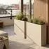 casa.pro Vaargel Pflanzkübel verzinkter Stahl 82x90x30cm knoblauchbeige