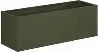 vidaXL Garten-Pflanzgef&auml;&szlig; Olivgr&uuml;n 40 x 20 x 20 cm Kaltgewalzter Stahl