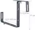 Relaxdays Blumenkastenhalter, verstellbar, Metall, anthrazit, 4er-Set
