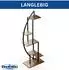 DanDiBo Pflanzenregal halbrund, Metall schwarz, 160cm (96645)