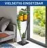 DanDiBo Blumenständer Metall schwarz eckig 80cm (96641)