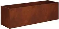 vidaXL Garten-Pflanzgef&auml;&szlig; Rostoptik 80 x 30 x 30 cm Wetterfeststahl