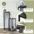 bremermann Blumenhocker 2er-Set, Metall, schwarz, 30x90x30cm
