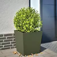 vidaXL Pflanzk&uuml;bel Olivgr&uuml;n 50x50x50 Stahl