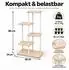 Relaxdays Pflanzentreppe 5 Ebenen, Holzwerkstoff & Metall, 58x107x58cm